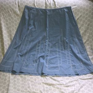 Ann Taylor 100% cotton midi skirt